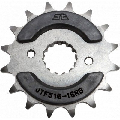 Piñón con goma anti-ruido JT SPROCKETS acero 516 - Paso 520 JTF516.16RB