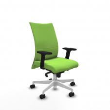 Piqueras y Crespo Albacete confidente sincro bali pistacho brazos 2D base blanca ruedas 65 mm nailon