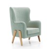 Sillón de lactancia tapizado en tela · GLAM Mint · Alondra