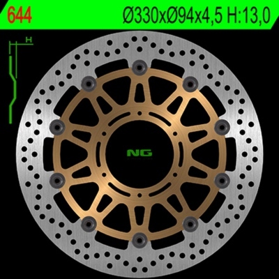 Disco de freno NG 644 Ø330 x Ø94 x 4.5 644