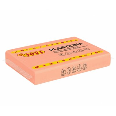 Jovi Caja de 15 Pastillas de Plastilina 350gr - Pasta Vegetal para Modelar - No Se Seca - sin Gluten - Inocua y Segura - Facil de Moldear - Ideal para Figuras Voluminosas - Color Rosa
