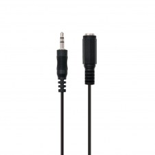 Ewent EC1650 Cable de audio 3.5mm macho a hembra 2m negro