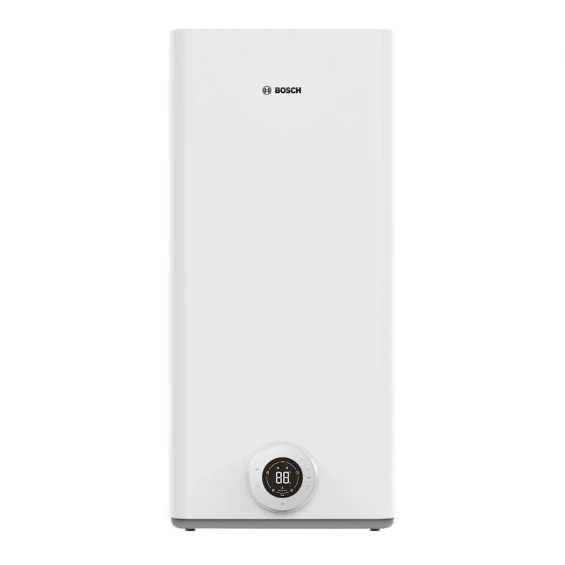 Termo eléctrico plano Bosch Tronic 4501 TR 70, 57 litros, 1.500 W, multiposición, clase B, blanco