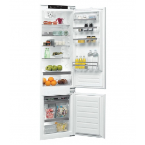 Frigorífico combi integrable Whirlpool ART 9811 SF2, 193.5 x 54 x 54.5 cm, Cíclico Estático LessFrost, clase E, 225 kWh año, 35dB, 306 litros, Inverter, 6th SENSE, control electrónico, reversible, blanco