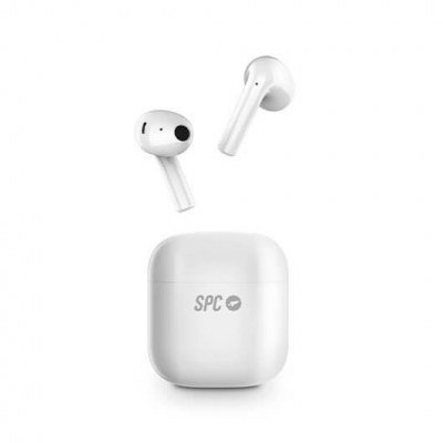 Auricularesmicro spc zion studio blanco bluetooth - estuche de carga - ipx4