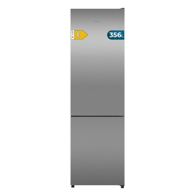 Cecotec Bolero CoolMarket Combi 356i Inox E Frigorifico Combi - Luz LED - Modo Vacaciones - Acero Inoxidable - Total Nofrost - Frio Envolvente - Cajon Humedad Regulable - 59.5x200cm - Color Acero