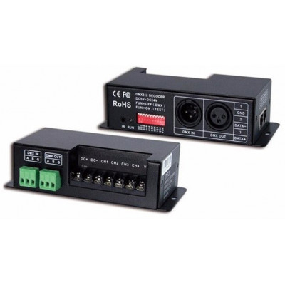 Decoder DMX-512 a RGBW 5-24V 24A LT-840-6A