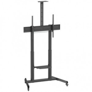 Carro TV con ruedas Aisens FT100TE-403, 60-100 pulgadas, hasta 120 kg, VESA 1000 x 600 mm, altura por manivela, negro