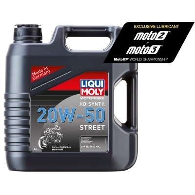 Garrafa 4L de aceite Liqui Moly HD 100% sintético 20W-50 Street 3817