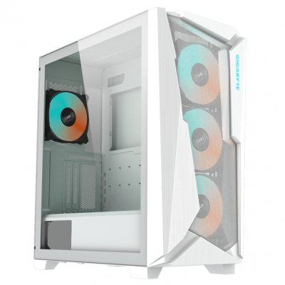 CAJA GAMING GIGABYTE AC301GW ATX 2XUSB3.0 1XUSBC RGB S/F BLANCO