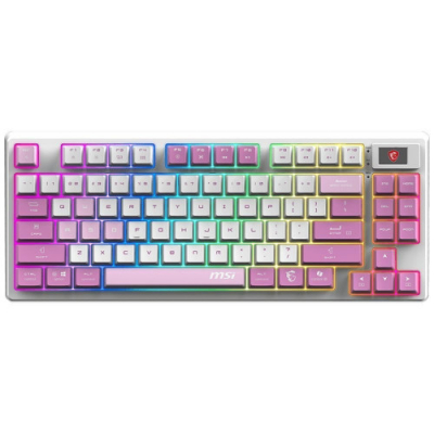 TECLADO MSI FORGE GK600 TKL W VIOLET ES