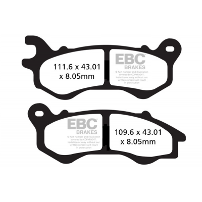 Pastillas de freno scooter SFA EBC SFA603