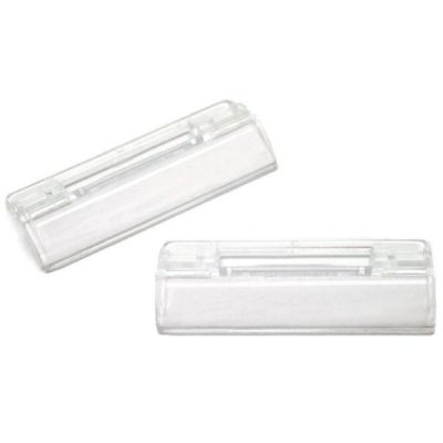 GRAFOPLAS Paq.10 visores superiores de 6,5cm +10 tiras de papel