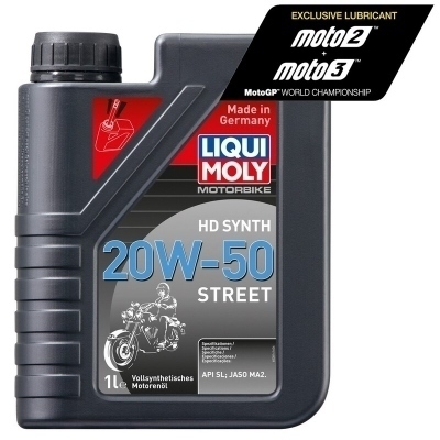 Bote 1L de aceite Liqui Moly 100% sintético 20W-50 STREET 3816