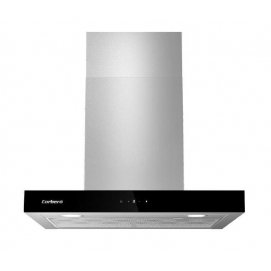 Campana decorativa de pared horizontal Corberó NANGA675XB, t-invertida, 60 cm, 756 m3/h, clase A, 3 velocidades, 68dB, filtro aluminio, 2 luces...