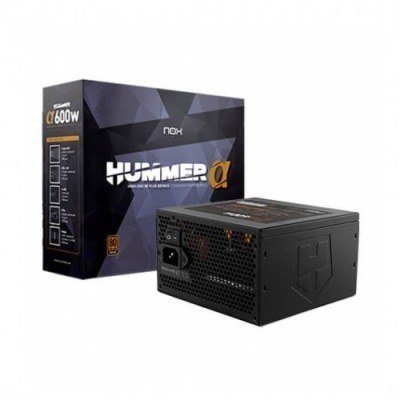 Fuente de alimentacion nox 600w hummer alpha x600w 80+ bronze - semimodular atx