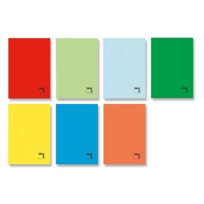 PACSA LIBRETA GRAPADA 50H 70G CUADRICULA 4X4 CUARTO COLORES SURTIDOS