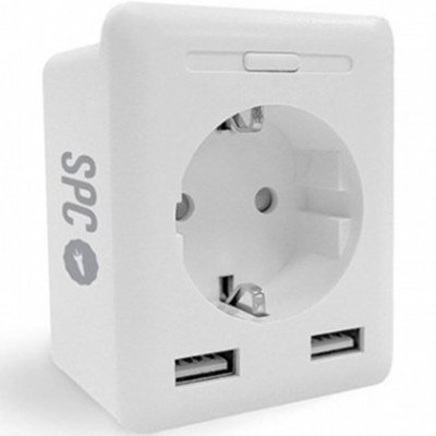 Enchufe inteligente spc clever plug usb 2xusb - spc iot - comando voz