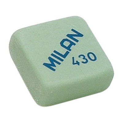 Goma de Borrar Milan CMM430/ 30 unidades/ Blanca y Roja