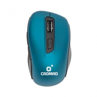 Cromad Raton Inalambrico - Hasta 10 Metros de Alcance - Incluye Mini Receptor USB - Maxima Autonomia de Bateria, Hasta 12 Meses - 3 Botones Accesibles - Diseño Comodo - Maxima Precision - Tacto Suave