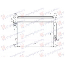 RADIATOR 2.2 D4D MANUAL DIESEL -2006 (625x410) (1 TUBE) (NRF)