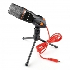 Microfono phoenix multimedia podcaststudio con cable jack para pc ordenador conferencias