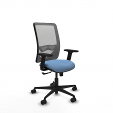 Piqueras y Crespo Zulema sincro malla gris bali azul cielo brazos 2D base nailon ruedas 65mm nailon