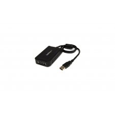 StarTech.com Adaptador de V?deo Externo USB a VGA - Tarjeta Gráfica Externa Cable - 1920x1200 negro