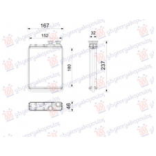 RADIADOR DE CALEFACCIÓN GASOLINA/DIESEL (180x152) (MAHLE BEHR PREMIUM LINE)