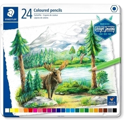 Staedtler 146C Pack de 24 Lapices de Colores - Mina Suave - Colores Surtidos