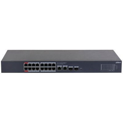 (CS4220-16GT-240) DAHUA SWITCH POE 16 PUERTOS GIGABIT + 2 UPLINK GIGABIT RJ45 + 2SFP GIGABIT 240W MANAGED CLOUD L2