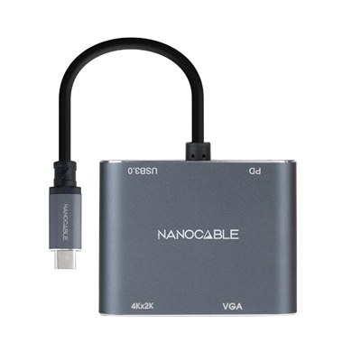 Adaptador Usb-C a Hdmi - Vga - Usb 3.0