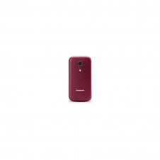 Telefono movil panasonic 2.4p boton sos agenda 300 contacto teclas retroiluminadas bluetooth rojo granate KX-TU400EXR