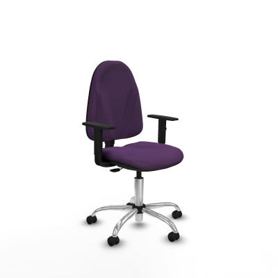 Algarra CP bali morado brazos 1D base cromada ruedas autofrenantes 50mm