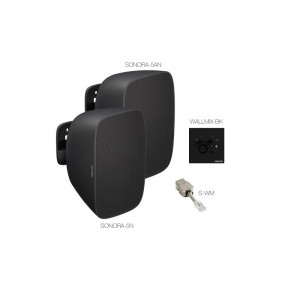 Sistema de sonido mural estéreo Fonestar SONORA-WM5-BK