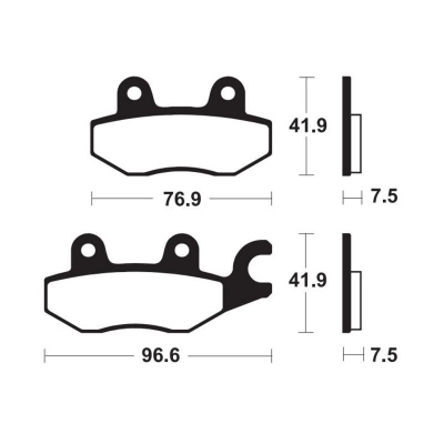 TECNIUM Sintered Metal Brake Pads - MF455 MF455