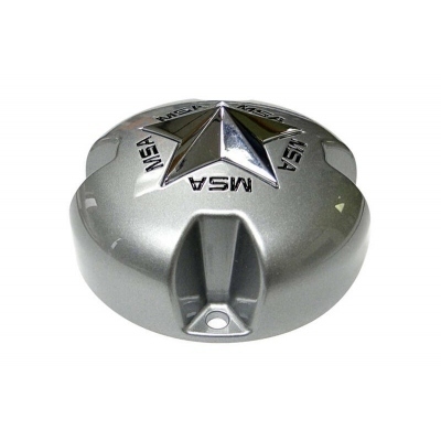 MSA WHEELS M18/M17/M15/M12 Utility Rim Cap for MSA Rims - Silver MSA CAP
