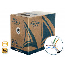 Phasak Bobina de cable de red FTP Cat.6 exterior CCA AWG23 305 m ? PHR 670