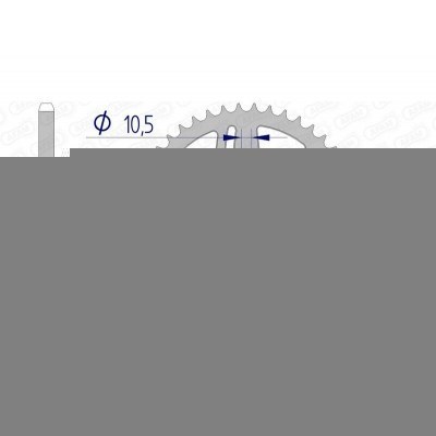 Corona AFAM aluminio 17606 - Paso 520 17606-48