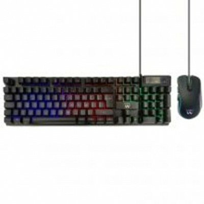Kit teclado + mouse raton gaming ewent pl3201 usb rgb