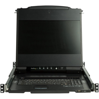 Consola kvm startech de montaje en rack de servidores 17 pulgadas