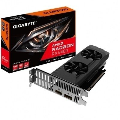 TARJETA GRAFICA GIGABYTE RADEON RX 6400 D6 LP 4GB DDR6