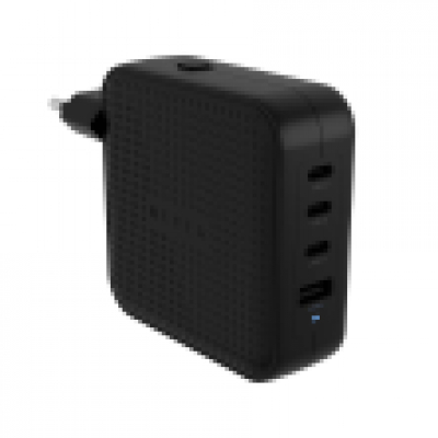 HYPER® HYPERJUICE® 100W USB-C GAN TRAVEL CHARGER (3C+1A) - BLACK