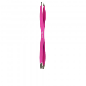 DUPLY pinza depilar de doble punta fina/oblicua #fucsia 1 u