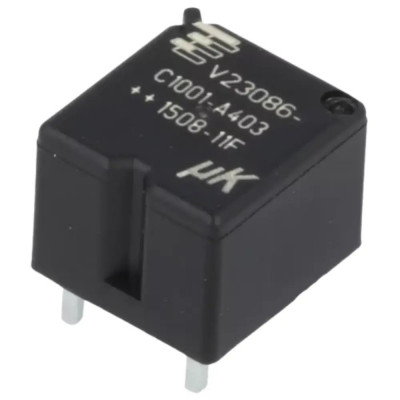 RELÉ Coche 12VDC 1Cto SPDT 25Amp Cto. Impreso TE V23086C1001A403