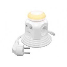 Regleta Aisens 4xschuko 3xusb Blanca