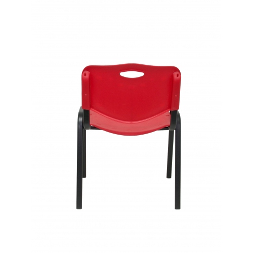 Pack 4 sillas Robledo PVC rojo
