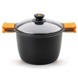 Olla alta Bra EFFICIENT, 20 cm, con tapa