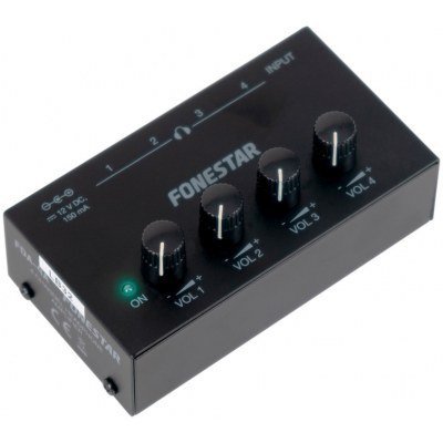 Amplificador Auriculares 1 Entrada a 4 Salidas