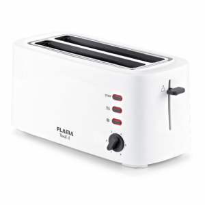 Tostador Flama 948FL, 2 ranuras largas, 1630W, blanco